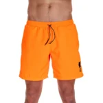 Swimshort fluo orange/black